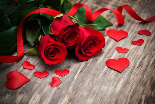 Любовь и романтика на День святого Валентина: букеты цветов и поздравления